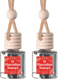 CANDECraftCo Car Air Hanging Fragrance Oil, Car Auto Freshener for Essential Oils, Scents Fragrance Aromatherapy Automobile Diffuser, Long Lasting (Hawaiian Sunset)