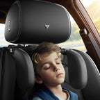 Car Headrest Pillow,Thickened Memory Foam Road Pal Headrest,Neck Support Pillow,180° Adjustable Car Headrest,Travel Car Sleeping,Suitable for Kids and Adults
