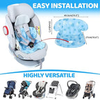 Orzbow Car Seat Cooling Pad with Insulated Bag, Gel Car Seat Cooler Pad for Babies, Toddler, Infant, Portable Cooling Mat for Strollers and Carseats, Keep Baby Cool in Summer, Blue
