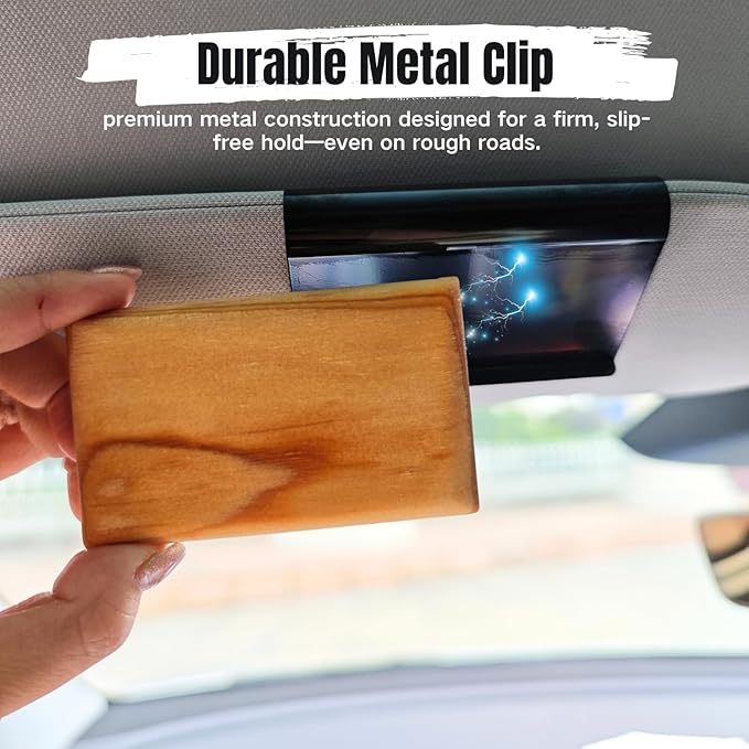 Car Air Freshener Visor Clip Compatible with Drift Car Air Freshener, Car Odor Eliminator Holder Vehicle Scent Diffuser Sun Visor Metal Clips for Cabin, Truck & SUV (Clip Only, Freshener not include)