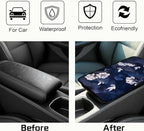 Car Armrest Cover Pad - Car Center Console Cushion Protector Against Pet Claws, Dirt and Sticky Fingers, Comfortable Auto Decor Accessory Fit for Sedan, Van, SUV