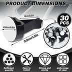 30Pcs Car Vent Clips, Car Air Freshener Vent Clip Air Conditioner Outlet Perfume Clips for Auto Car Interior Decorations Accessories, Metal Square Head + Round Slot Head