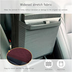 Ziciner Car Center Console Cover, Leather Memory Foam Armrest Cushion Protection Pad, Waterproof Hand Rest Pillow with Height Increase, Universal Accessory for Most Car (Wine Red)