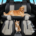Black and Grey PU Leather Car Seat Covers - Luxury Waterproof Car Seat Covers with Lumbar Support, Non-Slip Base, Airbag Compatibility, Easy Installation and Cleaning