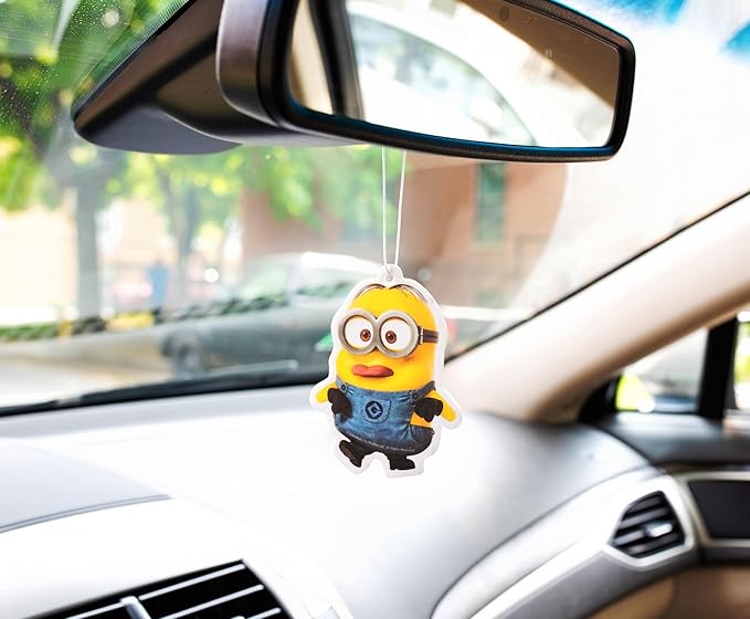 Despicable Me Minions Banana-Scented Air Fresheners | Long-Lasting Fragrance, Odor Eliminator For Room, Car, Office