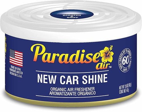2 Pc Paradise Organic Air Freshener New Car Shine Scent Fiber Can Home Car Aroma