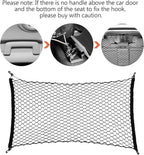 Dog Car Net Barrier for SUV - Pet Car Divider Back Seat Barrier Net, Easy to Install and Remove,with Flexible Bungee Cords Adjustable for Trucks, SUV, Vans, Universal Fit Sturdy Mesh (47 * 27 inches)