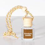 COOLGIRLCANDLES Bourbon Vanilla Car Air Hanging Fragrance Oil Diffuser Car Air Freshener Diffuser for Essential Oils, Scents Aromatherapy Automobile Diffuser, Long Lasting Car Diffuser Bottle
