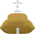 Headrest Pillow for Car Seat, 2 Pcs Memory Foam Neck Support Pillow for Neck Pain Relief, Compatible with Beautiful Gold Bling Glitter Sparkles Pattern Car Office Soft Travel Pillow