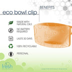 Fresh Products Eco Bowl Clip Air Freshener Versatile Design Toilet Freshener Trash Freshener Chemical Free Natural Oils Discreet Lasts 30 Days Made in the USA Summer Sunshine 12 pk