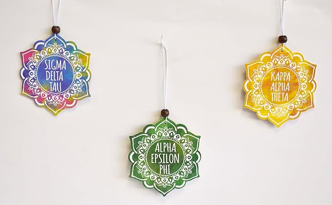 Alpha Gamma Delta - Mandala Air Freshener - 2/Pack