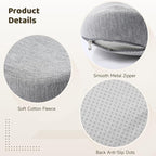 OMISTAR Car Seat Cushion with Ergonomic Design, Memory Foam Seat Cushion for Lumbar Support, Breathable Fabric, Non-Slip, Ideal for Car and Office Use, 15.7 x 16.9 x 11.4 in, Gray
