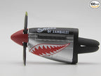 P-51 "Shark of Zambales" Car Air Freshener with Spinning Propeller, Vent Clip, Cool Car Accessories for Men, Unique Aviation Gifts for Pilots, Veterans & History Buffs