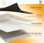 PetDance【Grab &Go Slim Dog Mat for Car Back Seat, Portable Pet Bed Mat for Trucks, 【Waterproof & Easy-Care】 Car Seat Blanket for Dogs, Fits SUV, Truck & Sedan, 23x52 inch