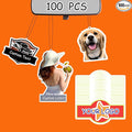 100PCS Custom Air Fresheners with Picture - Personalized Double Sided Picture Air Freshener, Customized Air Freshener for Car Wardrobe, Bathroom, Wardrobes, Anniversary Presents (Irregular Shape)