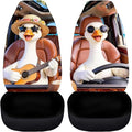 Goose Car Seat Covers Cool Comfortable Car Seat Cover for Front Seats Set of 2 Removable Automotive Accessories Elastic Polyester Suitable for Most Cars,SUV,Sedan