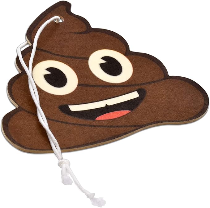 Elektroplate Poop Smiley Face Automotive Air Fresheners for Vehicles | Cherry Scent (12-Pack) | Made in the USA