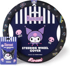Kuromi Steering Wheel Cover, Official Sanrio Car Steering Wheel Cover with Easy Clip-on Car Air Freshener – Cute and Long-Lasting Kuromi Air Freshener for Car, Odor Eliminator, Fun Scents