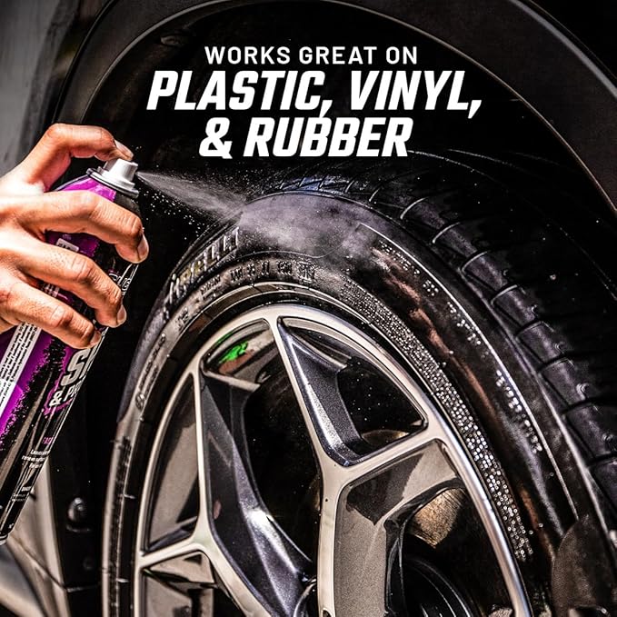 Slick Products Shine & Protectant Spray 17.35 FL OZ. - High Gloss Clear Coating Renew Vinyl, Plastic, Rubber, Trim, Tire, Car, Truck, Motorcycle, Dirt Bike (12-Pack)