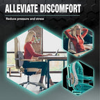 Samsonite Memory Foam Lumbar Support Pillow for Office Chair, Gaming Chair & Car Seat Automotive Use, Ergonomic Back Cushion, Work from Home Essentials, Office Essentials for Sitting Comfort, Grey