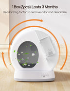 MeoWant Pet Odor Eliminator, Automatic Cat Litter Box Odor Deodorant Gel Only Suitable for MW-SC01/MW-SC02/MW-SC03/ MW-SC09 Cat Litter Box 3Pcs