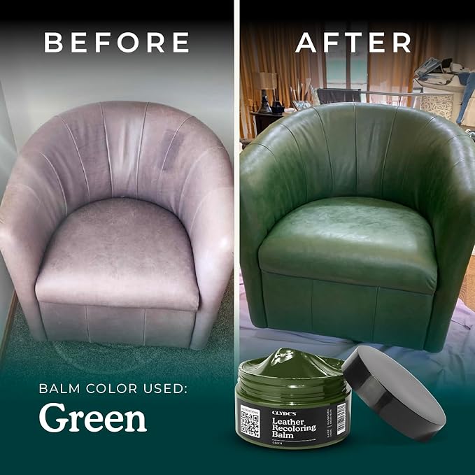 Clyde's™ Recoloring Balm | Non-Toxic Material Dye & Restorer for Furniture, Car Seats, & More | 23 Colors (Army Green, 100ML)