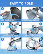 for Ford Edge 2007-2014 Windshield Sun Shade - 4 Layers Car Sunshades for Front Windows Shade Cover Custom Fit Edge Sun Visor 250T Retractable Shade Blocks UV Rays Car Accessories