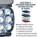 CleverMade Collapsible Insulated Cooler Bag – Leakproof Soft Cooler for Beach, Travel, Car – Bottle Opener