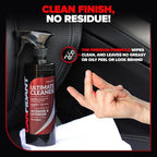 Carfidant Interior Cleaner – Removes Stains & Deep Cleans Car Seats, Leather, Fabric, Upholstery, Plastic, Dashboard & More - Car Cleaning Kit & Interior Detailer Spray - 32oz