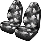Car Seat Covers Accessories 2 Pieces Car Front Seat Covers, Universal Fit Auto Interior Bucket Seat Covers(Ghost 68)
