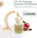 Apple Cinnamon Car Air Hanging Essential Oil Diffuser, Car Air Freshener with Essential Oils, Aromatherapy Vehicle Diffuser, Long Lasting by Simplee & Co