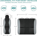 Skechers Car Seat Covers,Leather Seat Covers with GOGA Mat Technology,Waterproof Car Seat Covers Full Sets,Airbag Compatible,Comfort Universal Fit for Most Cars,Vans,Trucks,SUVs,Grey