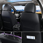 FLORICH Leather Seat Covers for Car Waterproof Front Seat Covers 2 Pack Purple Car Seat Cover Universal Driver Seat Protector for Most Cars Trucks SUV