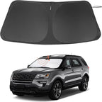 Windshield Sun Shade Custom Fit for 2011-2019 Ford Explorer SUV Accessories Foldable Sunshade Sun Blocker Protect Car from Sun Rays & Heat Damage Keep Car Cooler