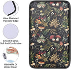 Dreaweet Car Armrest Cover Pad Black Center Console Cover Replacement for Car SUV Truck Sedan,Cute Mushroom Car Accessories for Women Girly