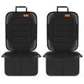 Siivton Car Seat Protector for Child Seat Cushion for Leather and Fabric Seats, 2 Mesh Pockets, Non-Slip Backing, Carseat Protectors for Vehicles, Baby, Pets (2 Pack)