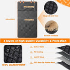 MIXJOY SUV Cargo Liner for Dogs, Waterproof Cargo Liner for SUV, Pet Dog Cargo Cover Mat with Bumper Flap Protector, Nonslip Car Trunk Mat for Sedans Vans, Universal Fit (90" L x 55" W)