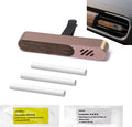Luxury Car Air Freshener Vent Clip – Premium Wood & Metal Diffuser in Multiple Colors & Scent Kits – Reusable, Unisex for Men & Women (Rose Gold, Luxury Floral)
