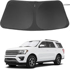 Windshield Sun Shade Custom Fit for 2018-2024 2025 Ford Expedition SUV Accessories Foldable Sunshade Sun Blocker Protect Car from Sun Rays & Heat Damage Keep Car Cooler