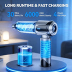 Handheld Car Vacuum Cleaner, 22000Pa High Power Hand Held Vacuum Cordless, 9-in-1 Car Vacuum Portable Cordless, 120W Handheld Vacuum with Multi-Nozzles for Auto, Home, Office, Pet