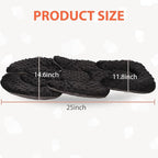 Infant Carseat Insert, 2-in-1 Reversible Baby Car Seat Cushion for Newborn Toddler Head & Body Support Car Seat Pad for Carseats, Strollers, Swings, Bouncers(Black)