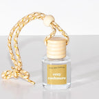 COOLGIRLCANDLES Cozy Cashmere Car Air Hanging Fragrance Oil Diffuser for Essential Oils, Long Lasting Car Diffuser Bottle