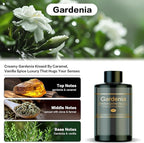 Car Air Freshener Refill for Men & Women 6.09 FL OZ /180ML-9 Month Gardenia Scent Essential Oil Perfume, Essential Oil Made of Natural Plant Extracts, Compatible with Car Diffusers for Home/Office