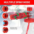 BEAR FORCE Pressure Washer Stainless Steel Foam Cannon Foam Generator with 1/4” Quick Connector & 1.25mm & 1.10mm Orifice Nozzle, 360° Adjustable Thicker Snow Foam with 32 oz Soap Car Wash