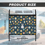 Generic Easter Car Ceiling Cargo Net Pocket Hanging Storage Bag with Zipper 31.69"x24.02" Double-Layer Mesh Car Roof Storage Organizer Long Road Trip Truck SUV Travel Camping Easter Decor Gifts