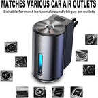 Smart Car Air Freshener, Car Air Freshener Diffuser, Rechargeable Cars Aroma Diffuser, 3 Levels of Adjustable Intelligent Cars Diffuser with 3 Bottles of Cologne