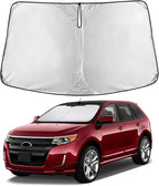 EcoNour Windshield Sunshade Compatible for Ford Edge 2007-2012 2013 2014, Sun Visor for Front Windshield & Window Sun Shade Cover, UV Heat Blocker & Protector, Car Accessories