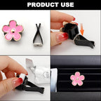 16PCS Daisy Flower Car Air Vent Clips with Fragrance Pads - Cute Girly Car Accessories, Refillable Air Fresheners, Multi-Size Decorative Vent Clips for Women