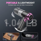 KMM Handheld Car Vacuum Cleaner, 10000PA Vacuum Cleaner & Air Duster, 120W High Power Vacuum Portable Cordless, Hand Held Vacuum Rechargeable with Multi-Nozzles & LED Light for Home, Car, Office