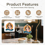 HINFKA 10-1000 Pcs Custom Air Fresheners with Picture – Personalized Double-Sided Car Freshener with Logo or Photo, Bulk Customized Gifts for Business Events and Branding (A01-Logo)